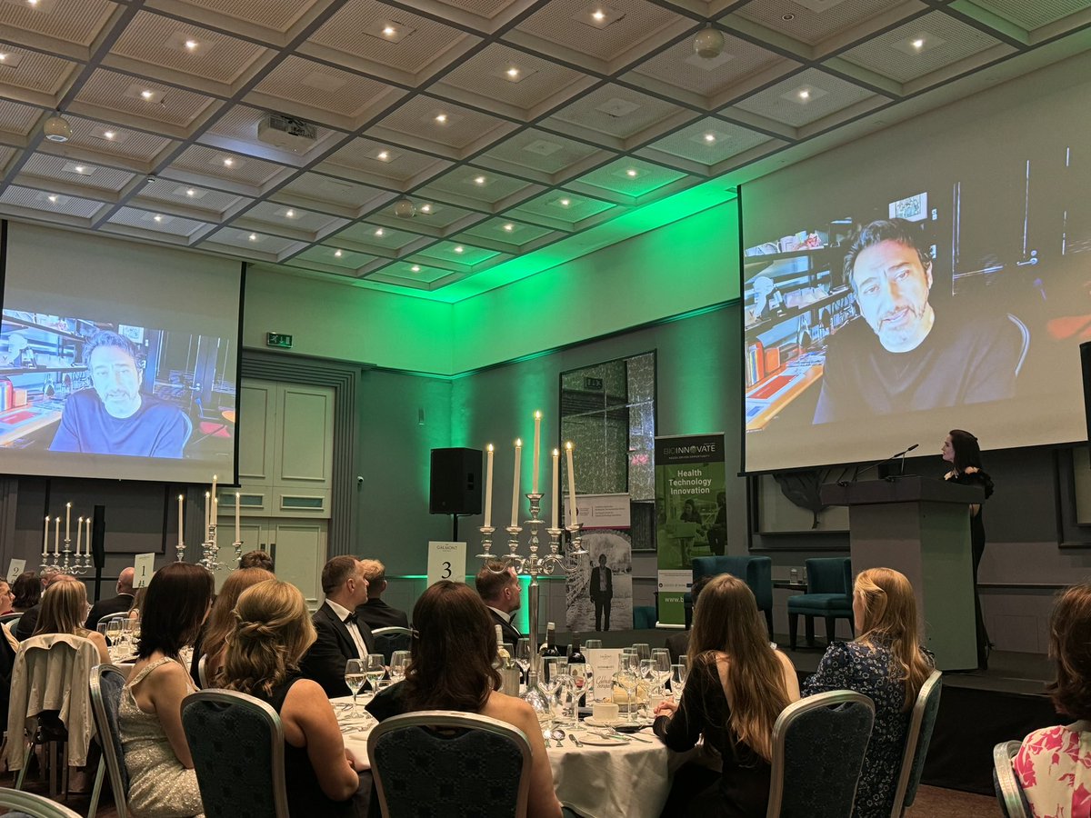 We are facing a few headwinds, but truly, the opportunity couldn’t be greater” - Dr. @joshatstanford co-founder of the Stanford Byers Center for Biodesign, speaking, (via Video Call) at the BioInnovate Ireland Celebratory Banquet, on the future of Biodesign. #BioInnovate24
