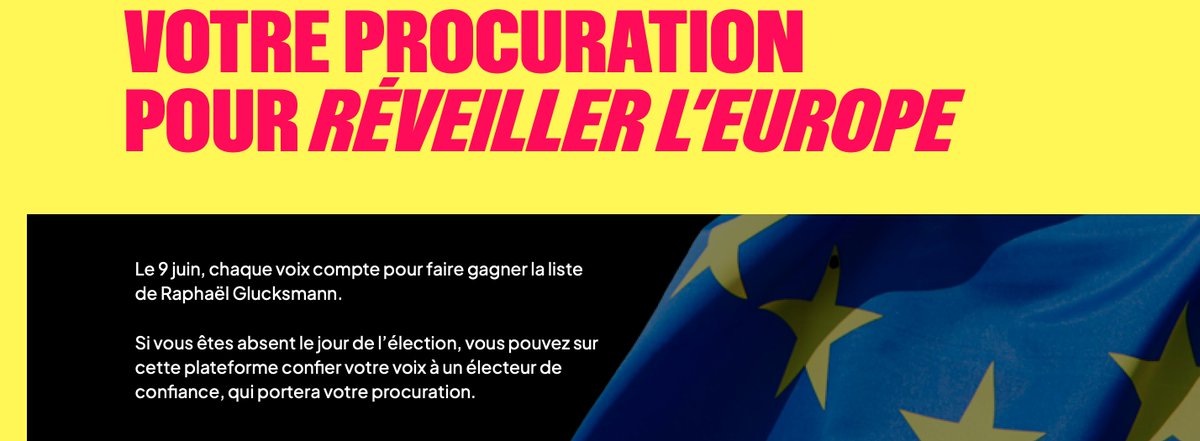 🇪🇺🌹Et si vous profitiez de ce long week-end pour vous occuper de votre procuration ? 🗳️ Il suffit de quelques minutes pour pouvoir voter @rglucks1 le 9 juin. Chaque voix compte pour #RéveillerLEurope ! En savoir plus : procuration-glucksmann2024.eu