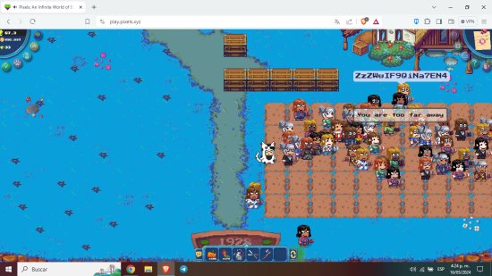 Cryptoloverme's tweet photo. Land 1928  There are like 500 bots with a reputation of 300  @pixels_online https://t.co/wNDmNNJykp
