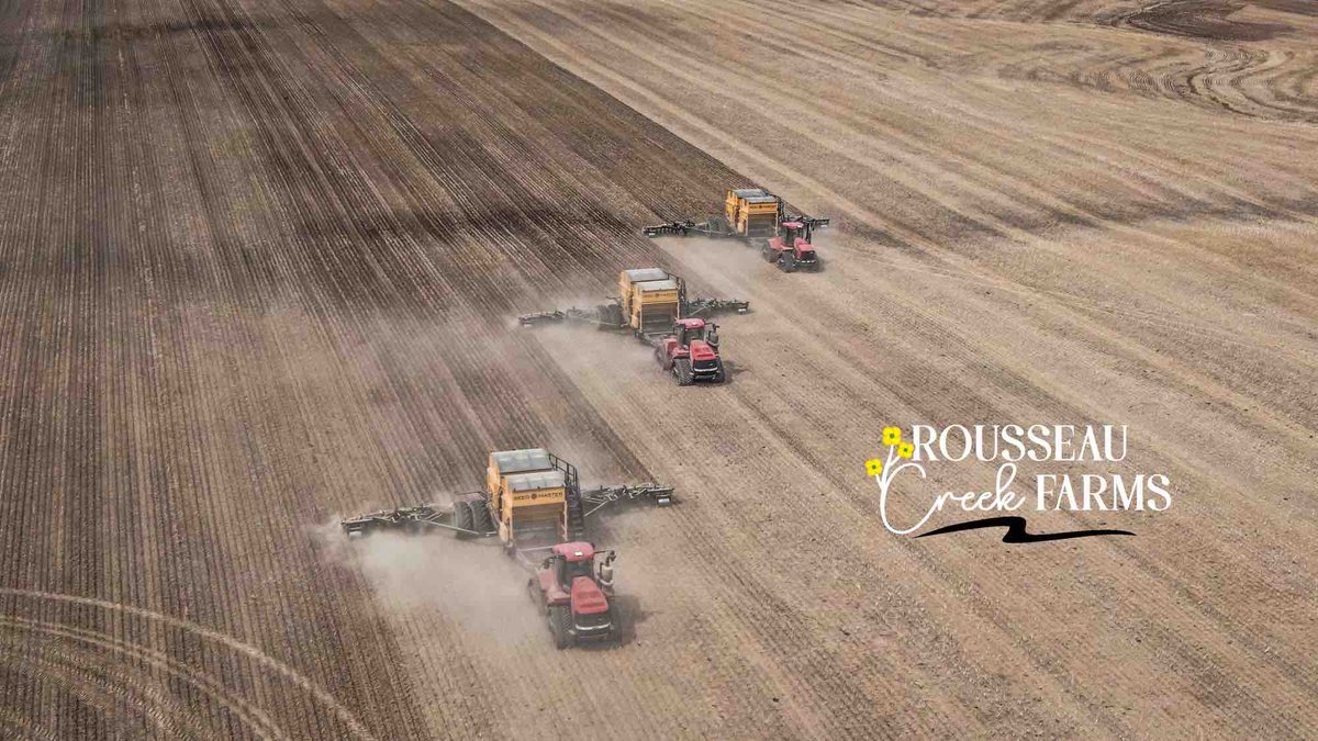 SeedMasterMfg's tweet photo. Shout out to @farmershaz1 at Rousseau Creek Farms for posting these excellent photos of your SeedMaster drills as you wrap up #Plant24 #UltraPro #UltraSR #FastUniformEmergence https://t.co/JcrmdlNQDI