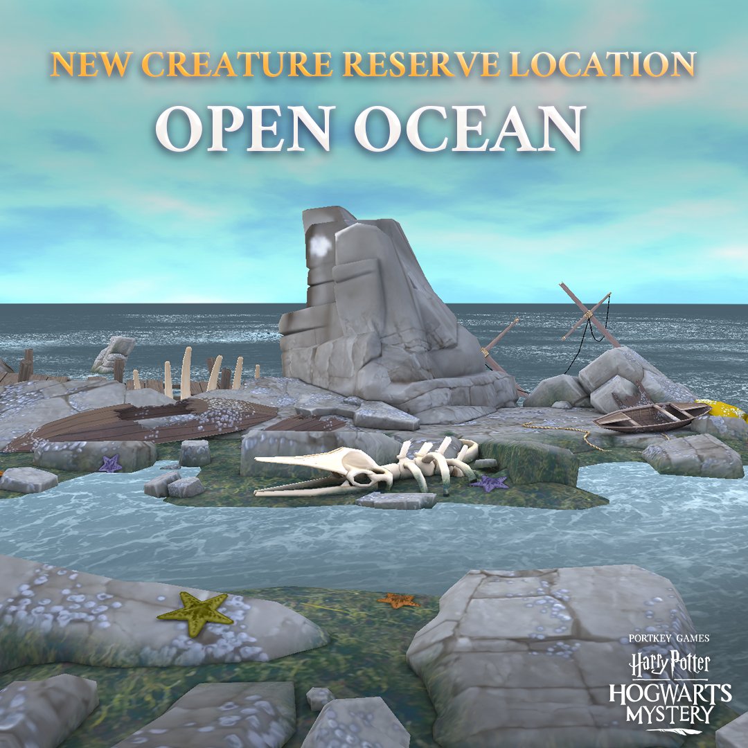 Hagrid wants you to see the brand-new Magical Creature Location - the Opean Ocean! Visit now for a special free gift! bit.ly/Play-HPHM