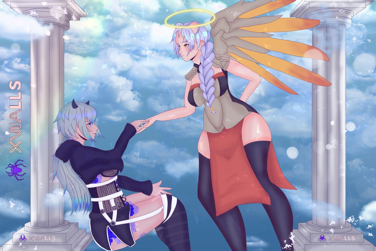 PoiButler's tweet image. I had this done for my dear lovely bard of a friend. I will miss you so much. I wanted this made for you. 
"This is what it feels like touching an angel." - XWalls