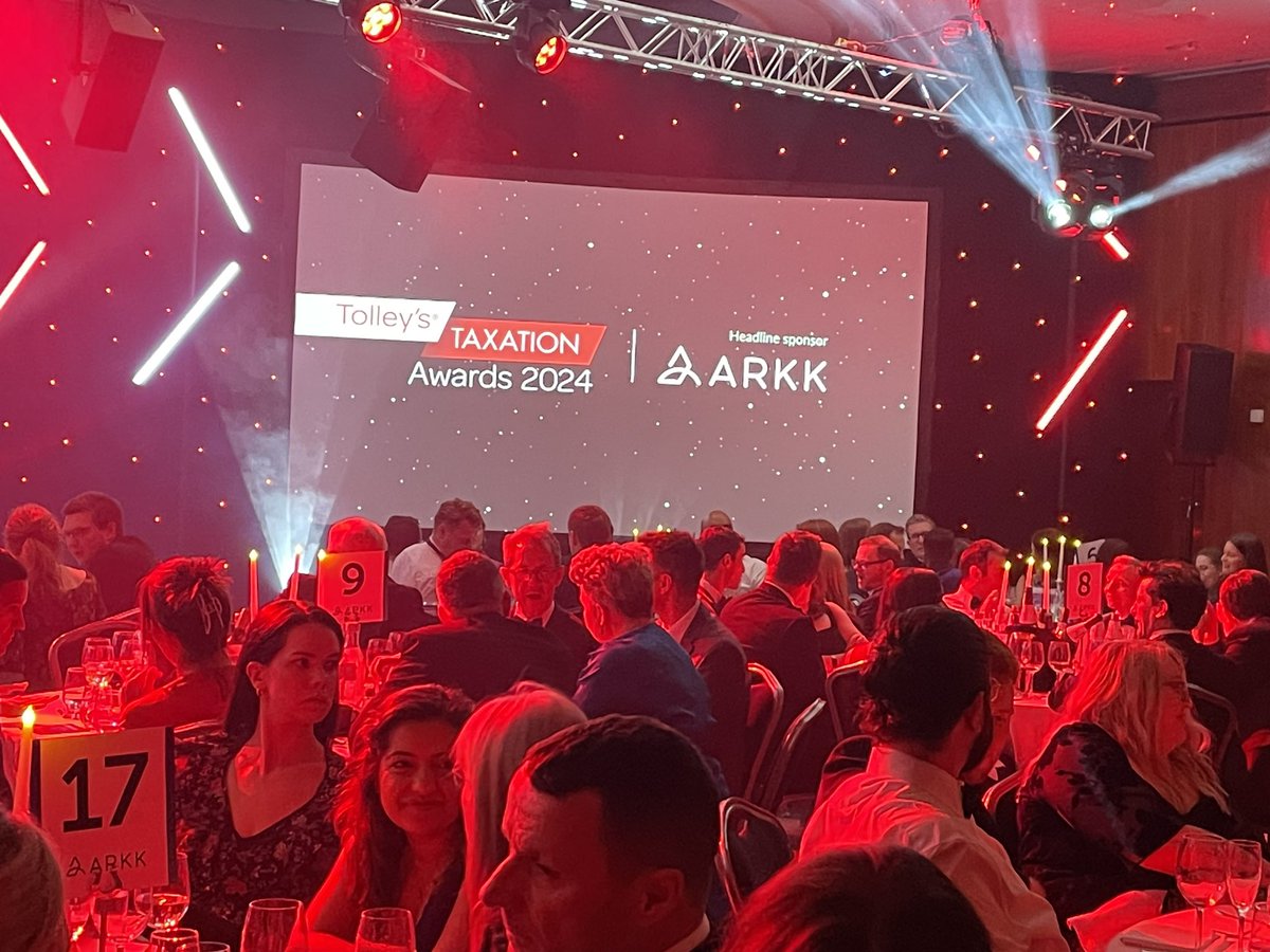 Happening now: The Tolley’s #TaxAwards2024. An excellent evening meeting friends and making new ones. Good luck to all those nominated tonight. <a href="/TolleyTax/">Tolley</a>
