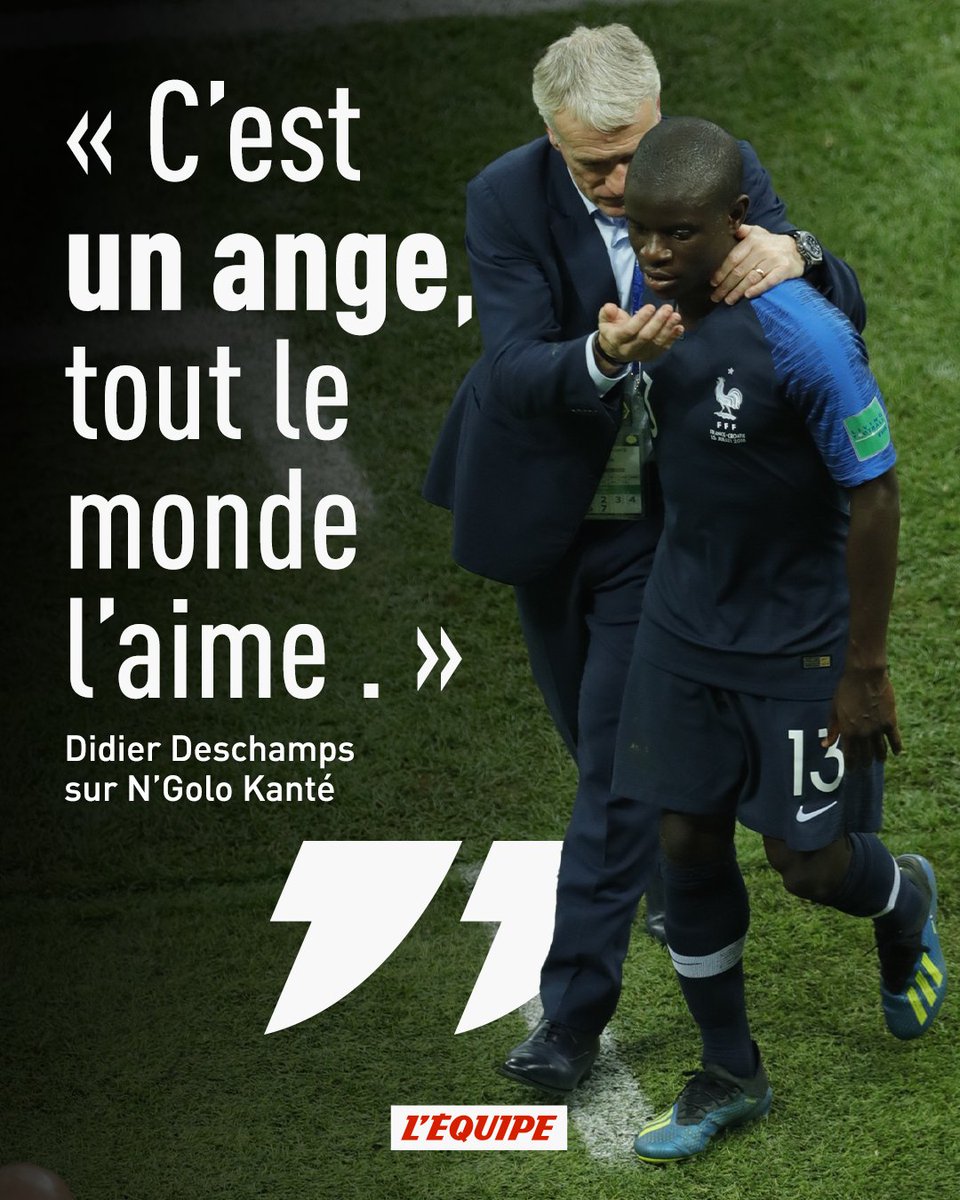 Didier Deschamps a évoqué l'importance dans le groupe du champion du monde 2018, N'Golo Kanté > ow.ly/yYuT50RIYU9