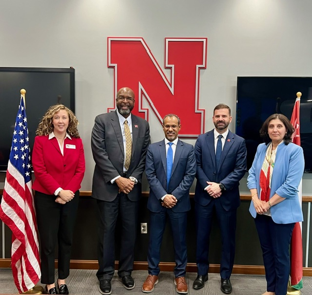 It was great to welcome Oman’s Cultural Attaché and Senior Academic Advisor to campus. @UNLincoln is proud to have more than 200 alumni from Oman and looks forward to many more! @globalNebraska