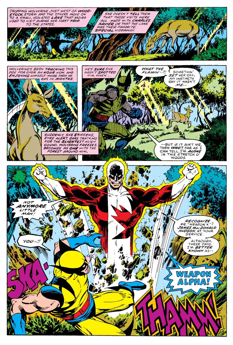 X-Men 109 — Wolverine against Vindicator art by John Byrne & Terry Austin