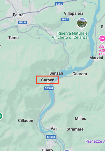16MAG 22:00 #frana in località Carpen (BL), interrotta la SR348 #Feltrina. Non risultano persone coinvolte