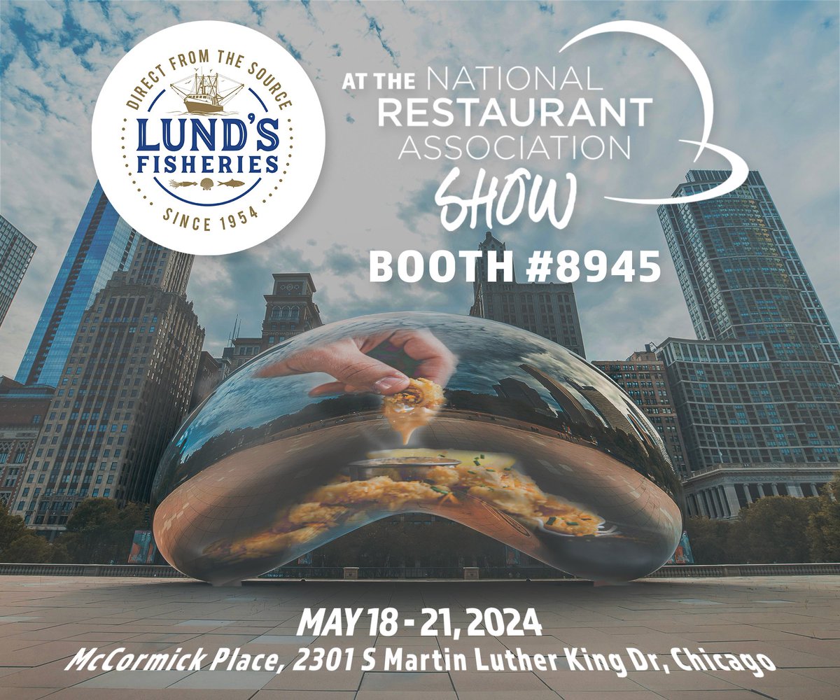 Join us in Chicago for the <a href="/NatlRestShow/">National Restaurant Association Show</a>, starting this Saturday!

#LundsFisheries 
#2024RestaurantShow