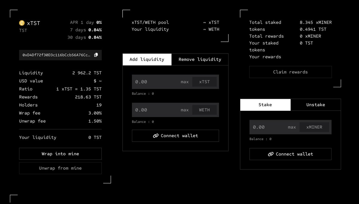 Hello #staking 👀 Stake your $XMINER and earn double rewards (in $MINER and XTKN from the mine) app.miner.build