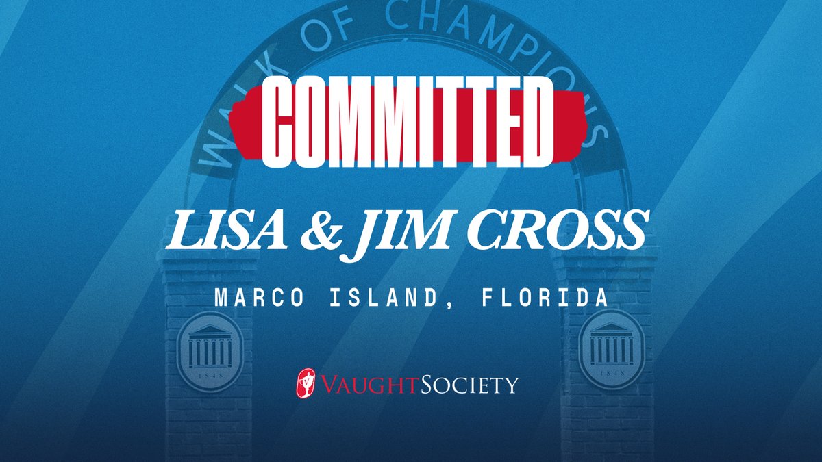 Welcome to #VaughtSociety, Lisa & Jim Cross‼️ Thank you for supporting @OleMissSports🔴🔵🚨 #GiveToTheSip #ChampionsNow