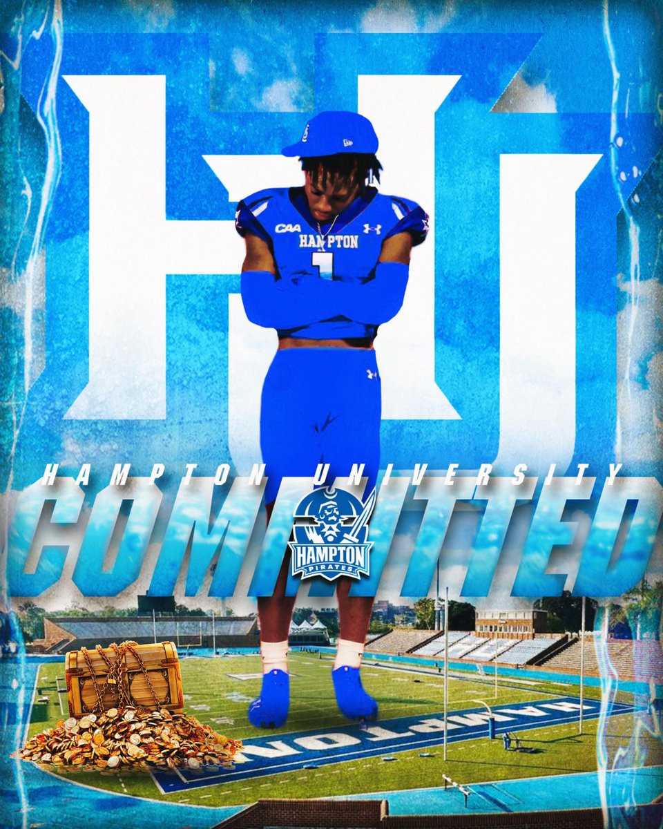 COMMITTED 🏴‍☠️🔹@HamptonFootball @Dunne_Football