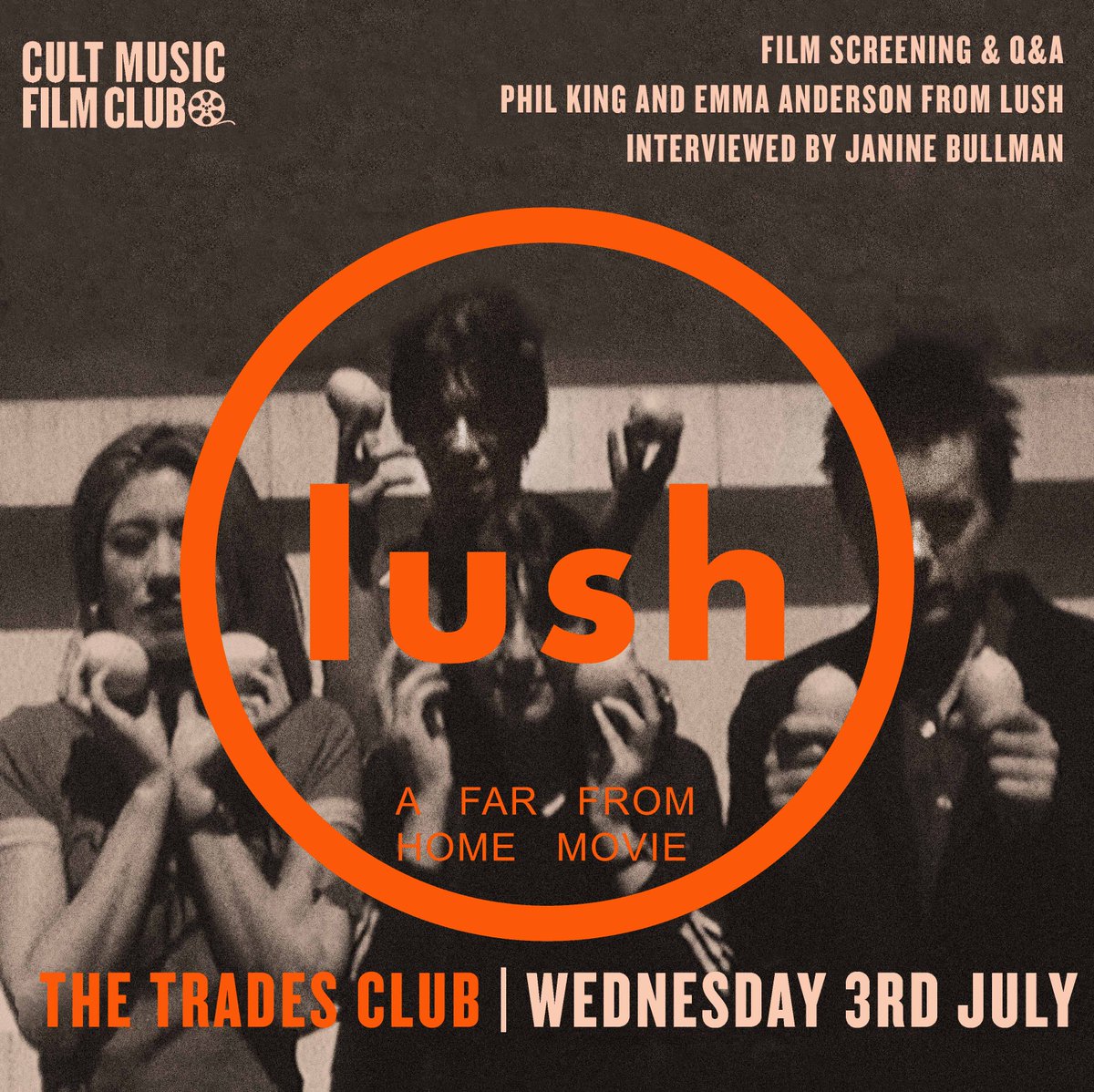 NEWS! As July's Cult Music Film Club we're screening the @lushbandtweets film - A Far From Home Movie and Janine Bullman will be talking to @evjanderson and filmmaker @londonphilking 
Tickets now on sale HERE >> thetradesclub.com/events/lush
#hebdenbridge #happyvalley