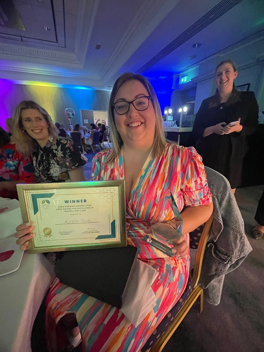 So proud to have won the <a href="/ARNS_UK/">ARNS</a> Award for Excellence in Respiratory Care! We are such an amazing team and so grateful to ARNS for this accolade! #respiratory #teamoftheyear