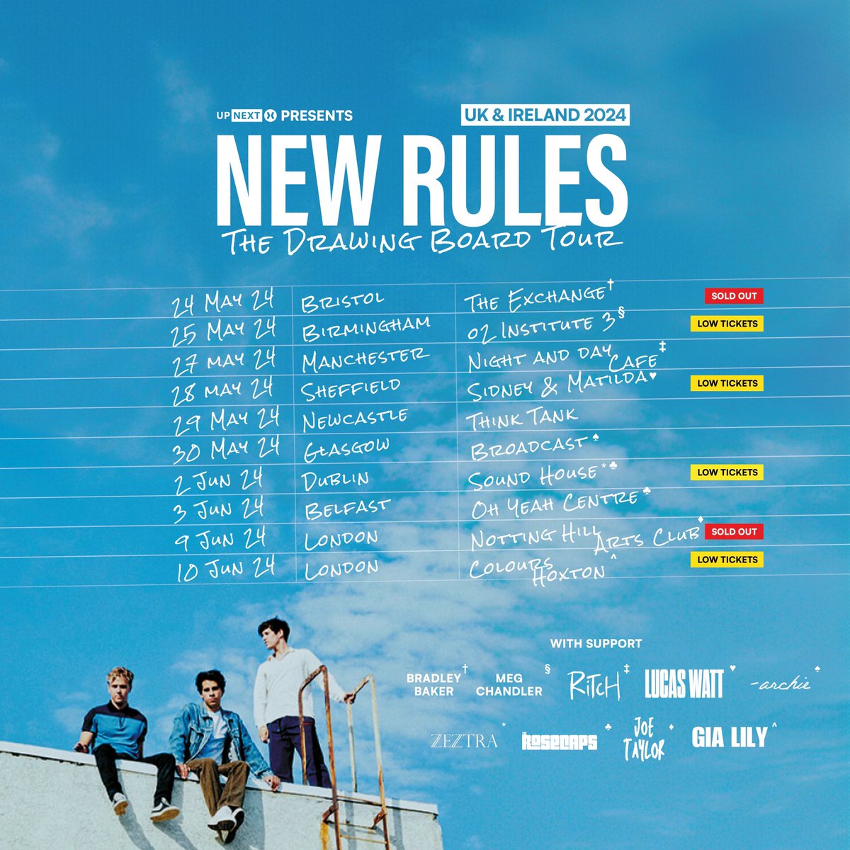 newrulestweets's tweet photo. make sure you catch our wonderful supports on tour :’) still some tickets here https://t.co/Mk3INzxZCA https://t.co/bcQMNiFUmP