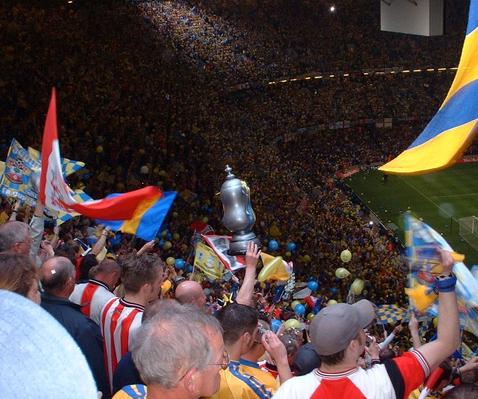 ON THIS DAY 2003: Southampton at the Millennium Stadium for the FA Cup Final against Arsenal #Saintsfc