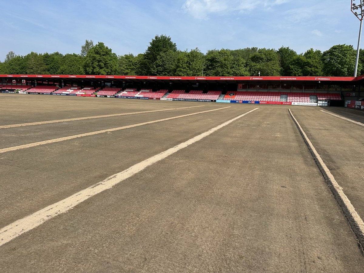 Koro pitch really clean this year ready for additional drainage 
#@SalfordCityFC