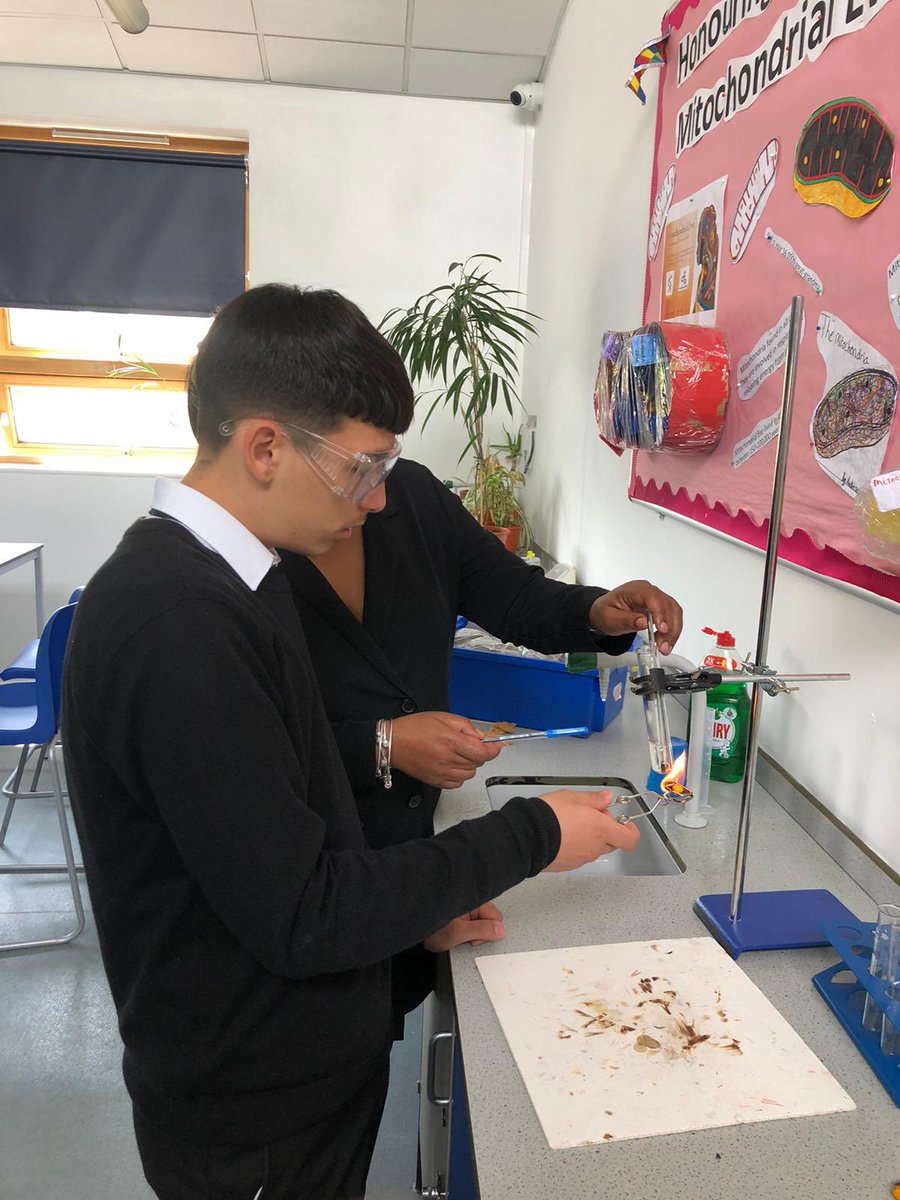 More great work from our KS3 scientists this week. How much energy is in your favourite snack food? We investigated by using the energy released by burning food to heat water and measure the temperature change. #ThisIsAP