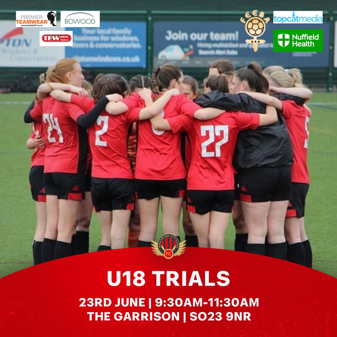 📢 U18 trials 📢 Our U18’s are on the lookout for more players. They are competitive but never at the expense of our core values of playing a fair and creative style of football👏 If you’re interested, complete this form: forms.gle/insBqFMXHH47P6…🔗