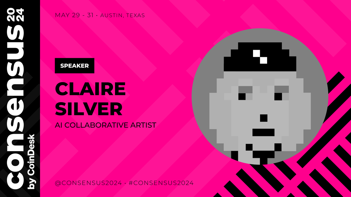 🖌️ How are artists engaging with AI to transform the future of art? Join @ClaireSilver12 at #Consensus2024 where we'll explore how AI is reshaping creativity. Find out more: consensus2024.coindesk.com/agenda/event/-…