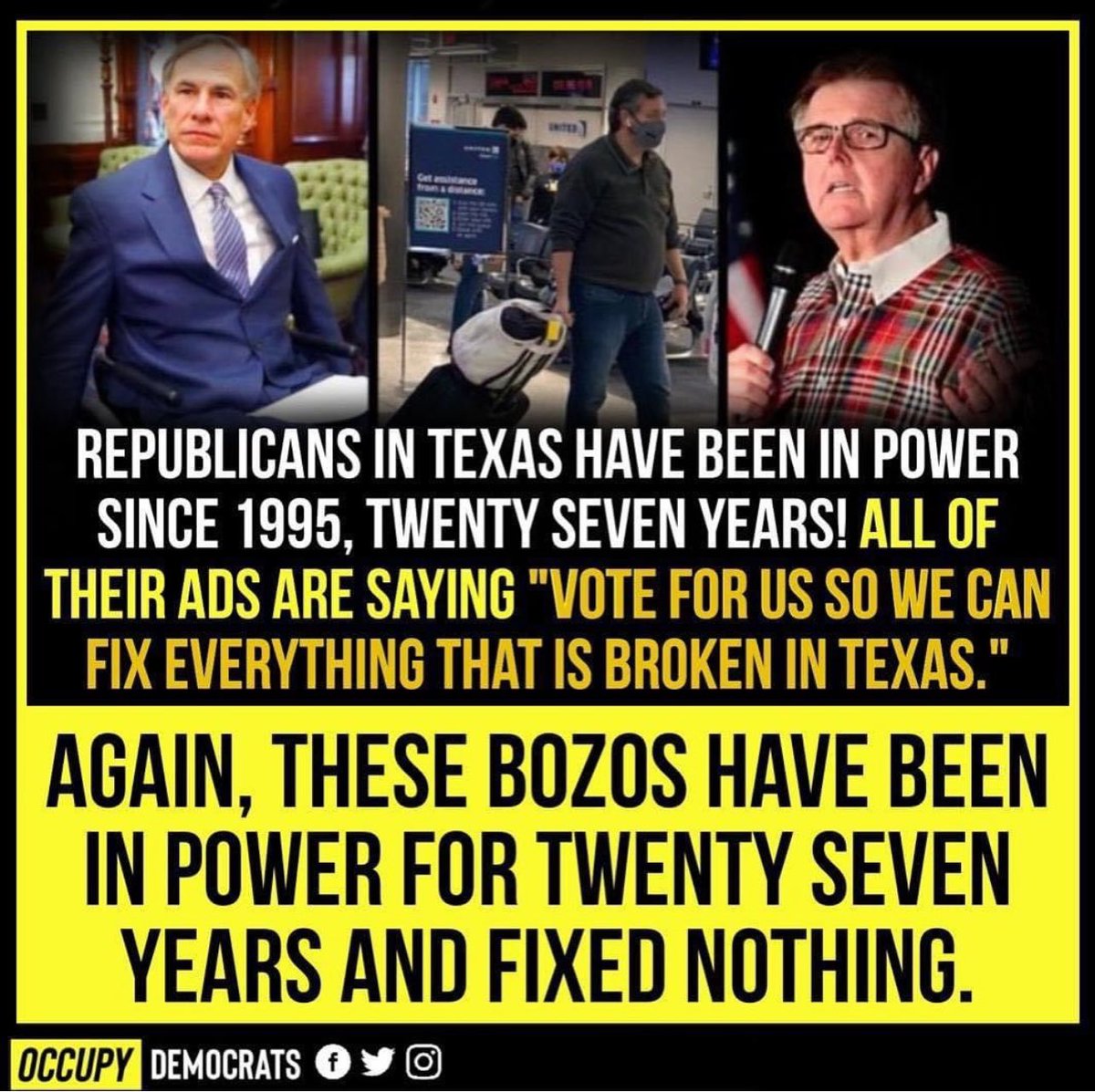@OccupyDemocrats Republicans are Destroying Texas!