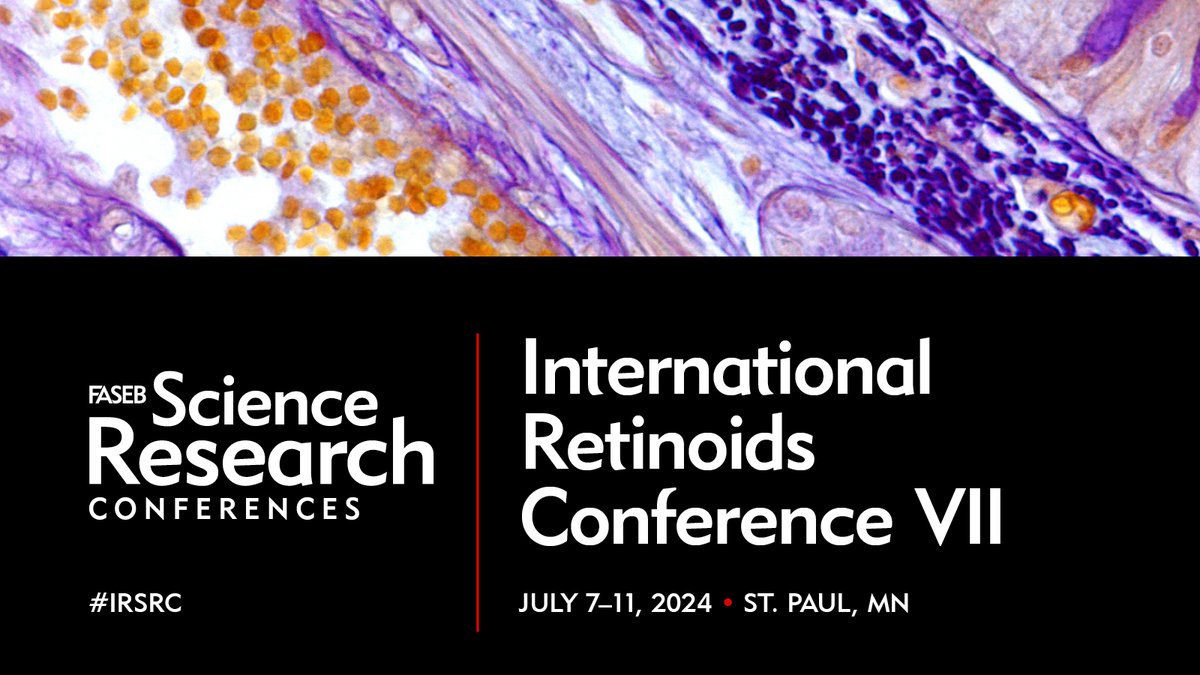 Time is running out for early registration at the International Retinoids conference. @LaszloNagyLab and the other organizers have an amazing #IRSRC program with the newest research. Join us in St. Paul and save your space by May 26 to save $150: hubs.ly/Q02wRmy30