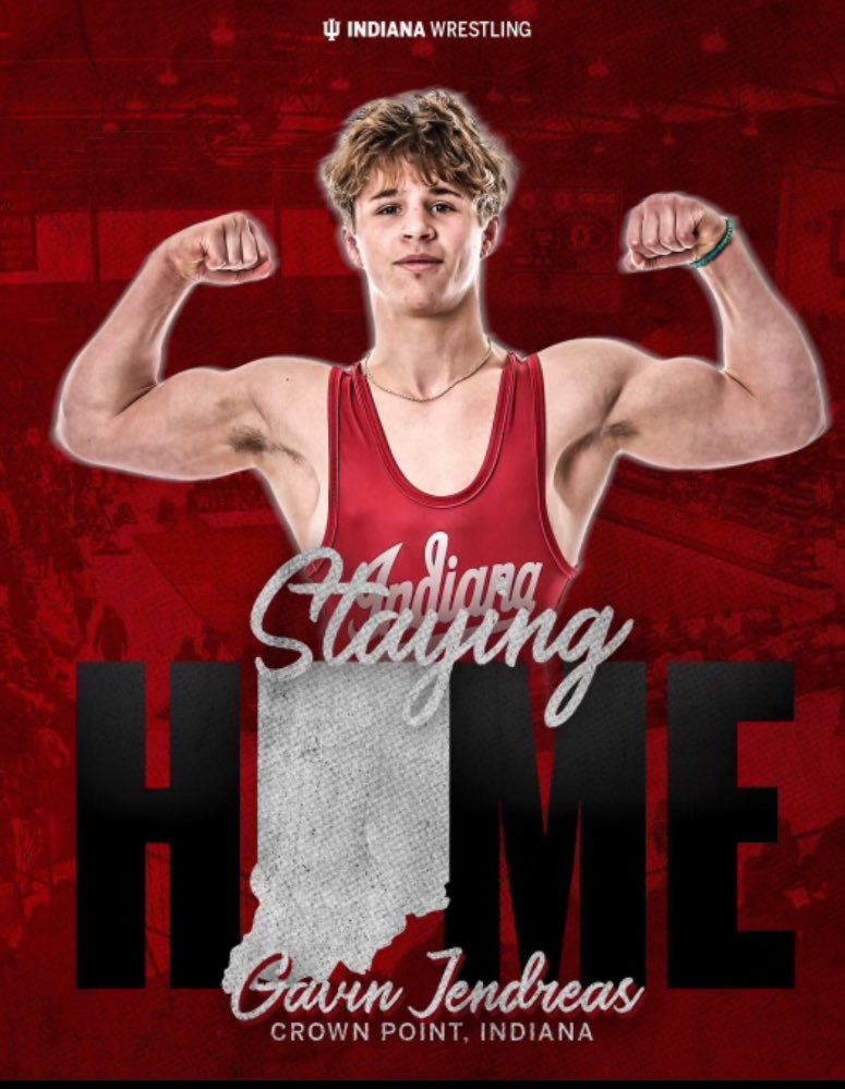 Congratulations Gavin Jendreas and family! IU is getting a great student and wrestler here.