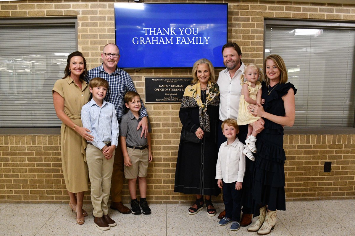 Jesuit Dallas (@jesuitdallas) on Twitter photo We are filled with gratitude for the generosity of Pamela Graham, her alumni sons, Jace ’96 and Tyler ’99, and their families in dedicating the Office of Student Life in loving memory of their husband and father, James P. Graham. #admajorem #jesuitdallas <a href="/JesuitAlums/">Jesuit Alumni</a> We are filled with gratitude for the generosity of Pamela Graham, her alumni sons, Jace ’96 and Tyler ’99, and their families in dedicating the Office of Student Life in loving memory of their husband and father, James P. Graham. #admajorem #jesuitdallas <a href="/JesuitAlums/">Jesuit Alumni</a>
