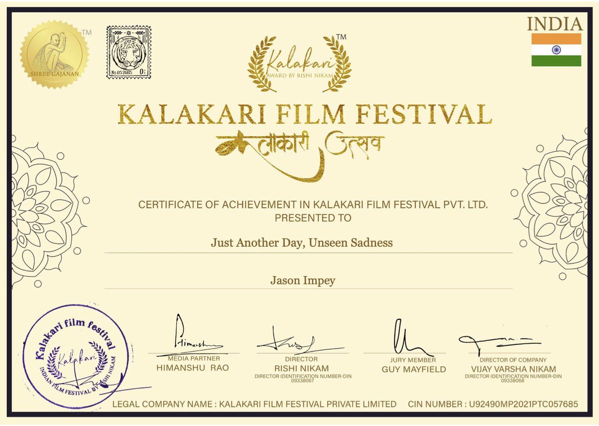 Both my short films @anautisticfilm Just Another Day & Unseen Sadness feature in Kalakari Film Festival #filmfestival #shortfilms #kalakarifilmfestival #dramafilms #unseensadness #justanotherday #anautisticfilm
