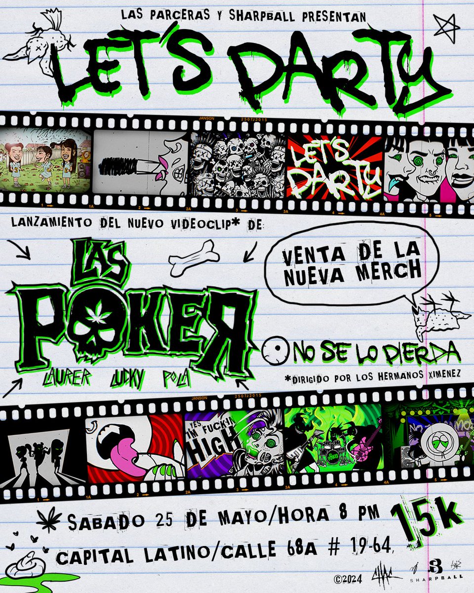 SHARPBALLco's tweet image. ¿Con ganas de un reventón bien metalero y punkero?

Lanzamiento del nuevo videoclip animado de @LasPoker dirigido por #LosHermanosXiménez

Charla con los creadores, selector de videos musicales inspiracionales, venta de merch y desorden

Caigan a la #LetsParty party