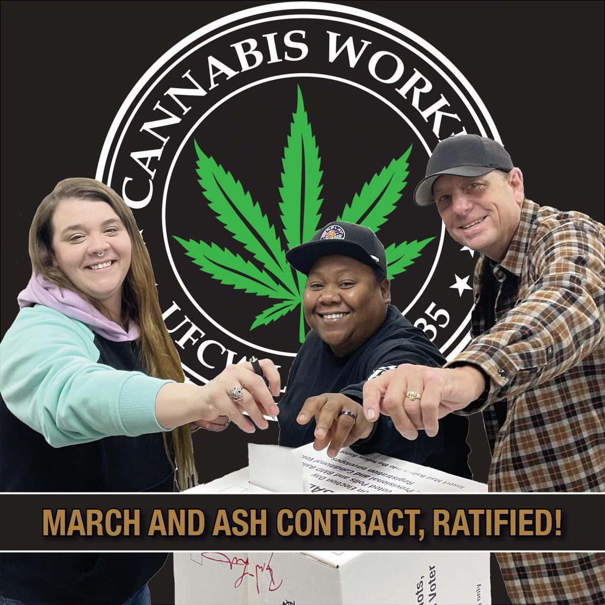 UFCW Local 135 members at San Diego's largest cannabis operator have ratified a new 3-year contract.
ufcw135.com/march-and-ash-…