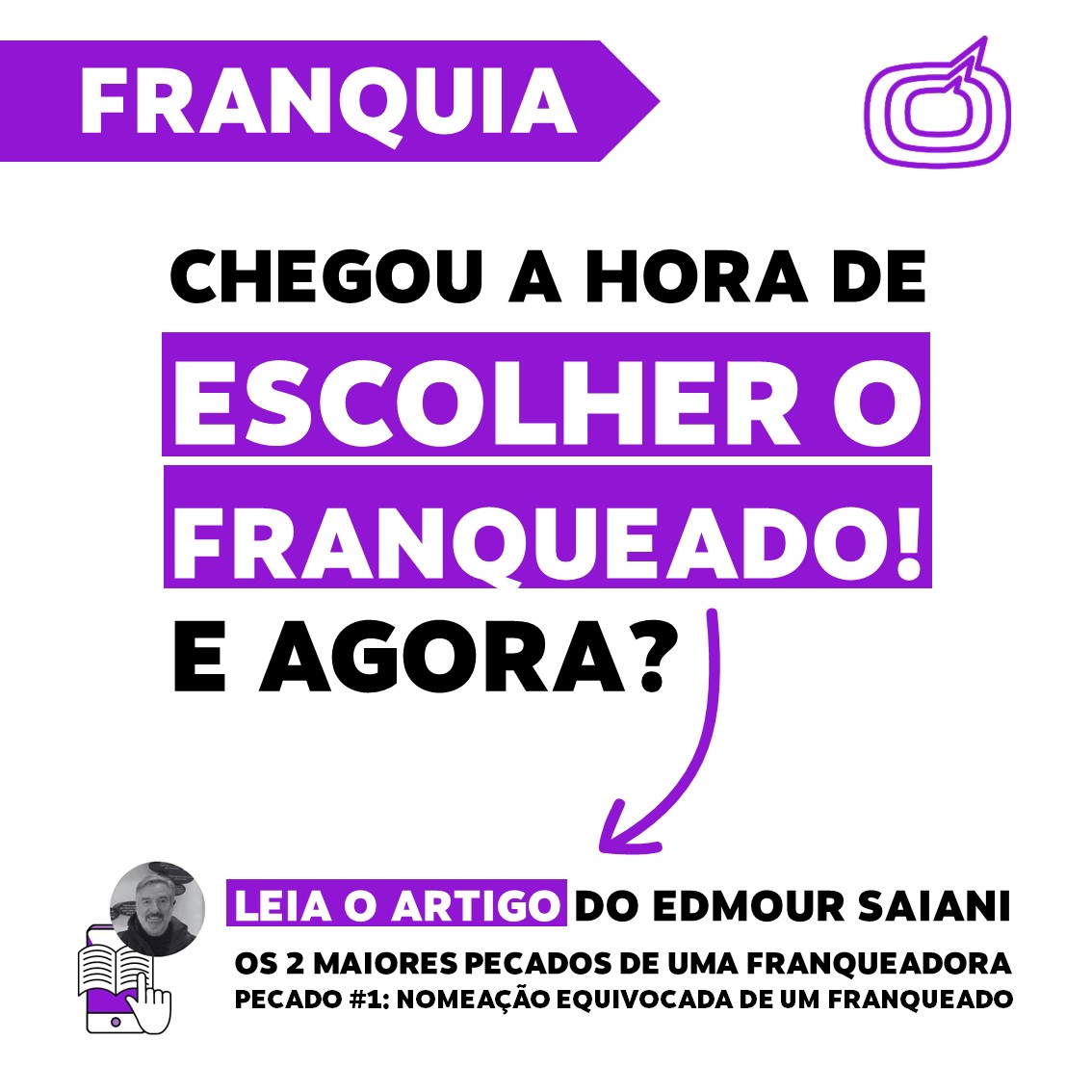 A nomeação equivocada de um franqueado só traz prejuízos. Para o franqueador e para o franqueado! Um ou outro, você tem que ler o artigo do @EdSaiani e descobrir como evitar os erros do processo:
pontodereferencia.com.br/maiores-pecado…

#culturadeatendimento #franquia #franquiabrasil