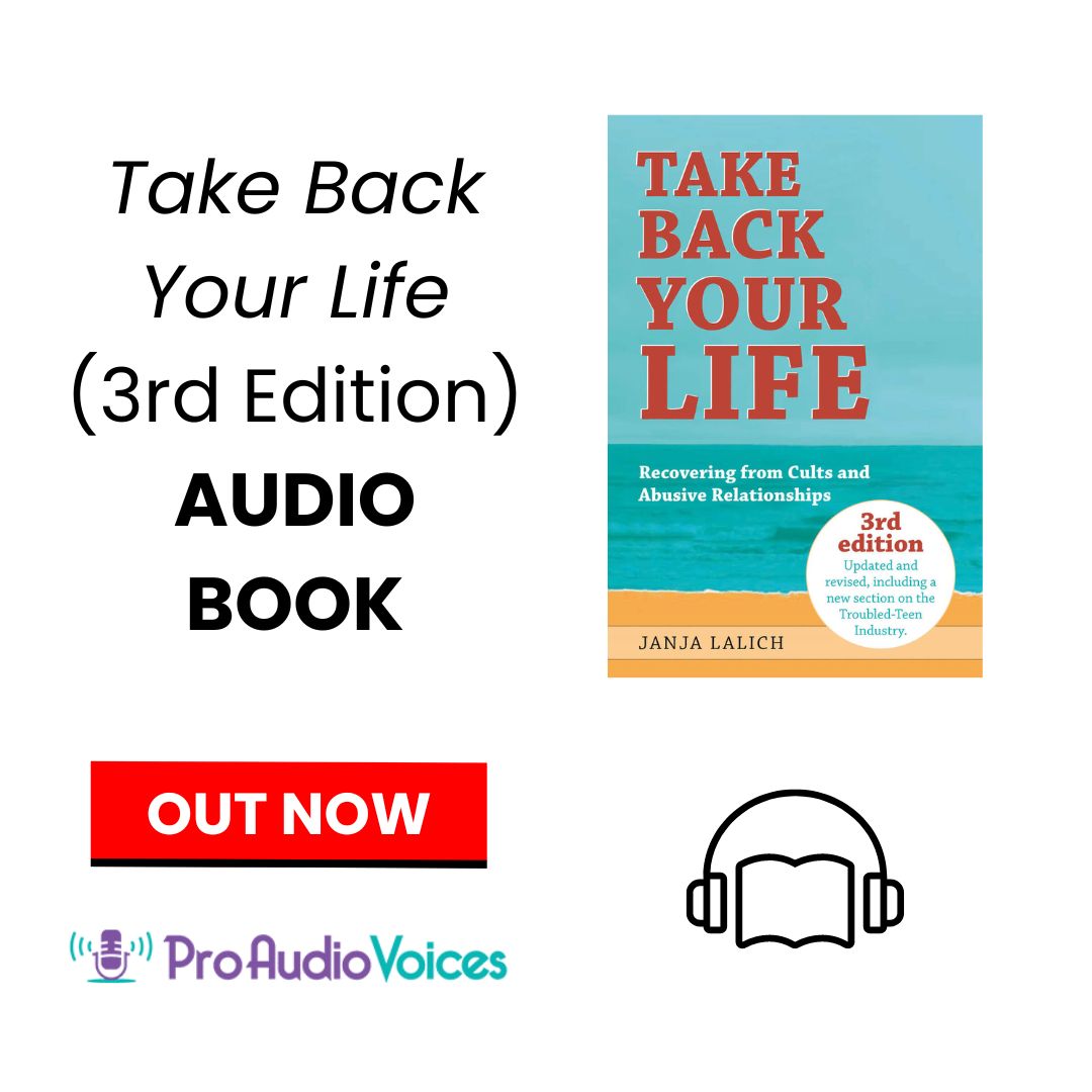 Order the audio version of 'Take Back Your Life.' proaudiovoices.com/product/take-b…

 #Cults #BoundedChoice #Sociology #AbusiveRelationships