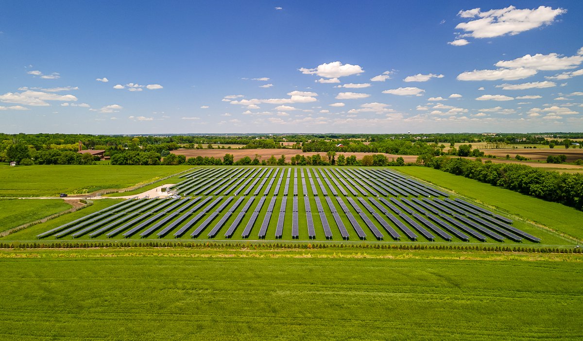 📍 French Road Solar II 2.8 megawatts of #CleanEnergy in Burlington, Illinois