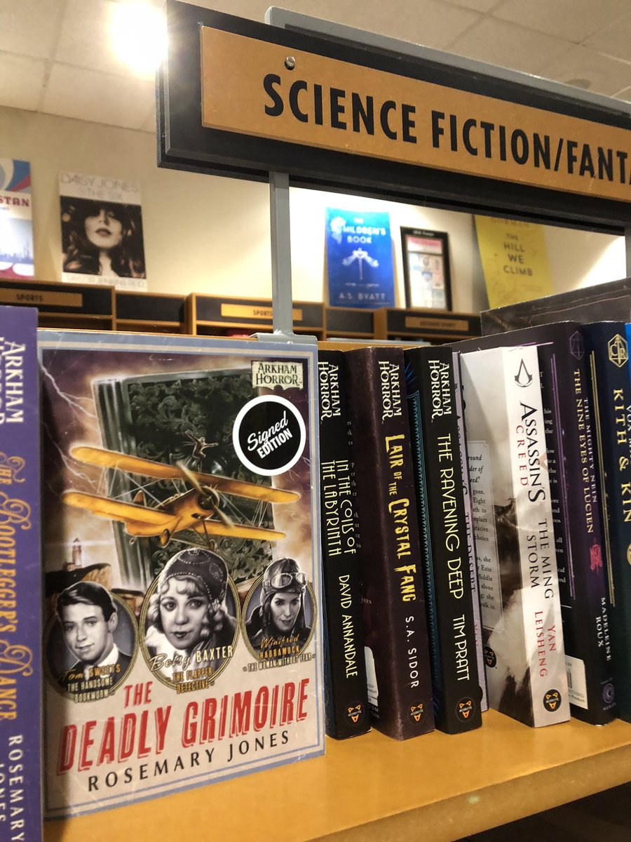 No « Mask of Silver » left but you can get the last of the signed copies of « Deadly Grimoire » or « Bootlegger’s Dance » from the charming booksellers @ThirdPlaceBooks. More @AconyteBooks available too!