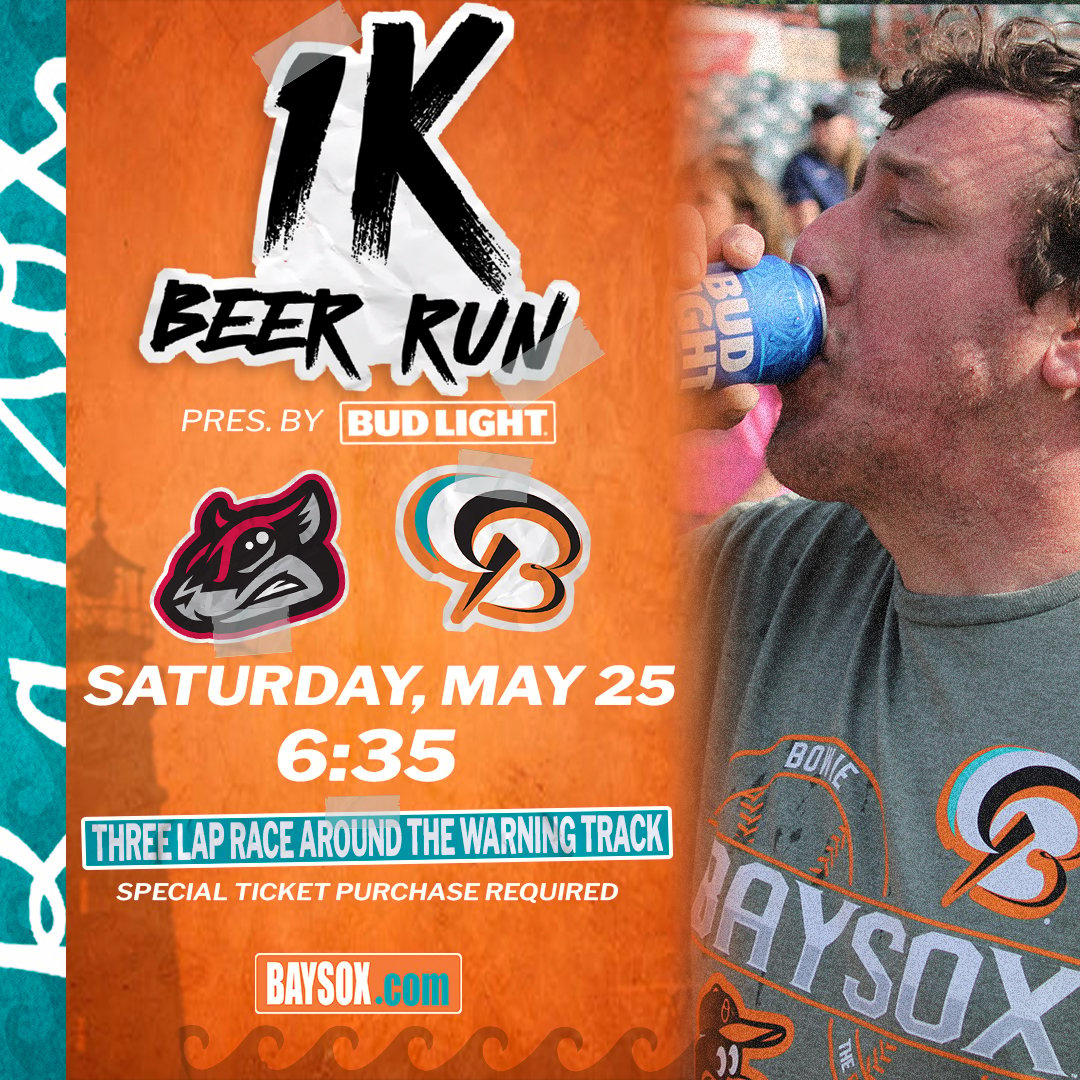 The 1K Beer Run is back! Run a lap, drink a beer and repeat 3 times! The first person to finish the race will be named the 2024 1K Beer Run Champion! Packages are limited so buy yours now! 🎫: hubs.ly/Q02xqrhL0