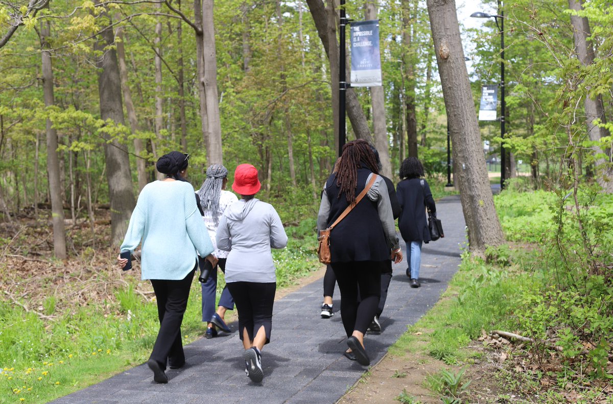 Don't miss out on the Uzima Wednesday Walks this May! 🗓️ On May 22 & 29 ⏰ From 12:10 - 12:45 p.m. 📍 Meet by DV Meeting Place It's a great opportunity for #UTM Black-identifying staff to connect and get to know one another. Register ➡️ bit.ly/3UPpjaD