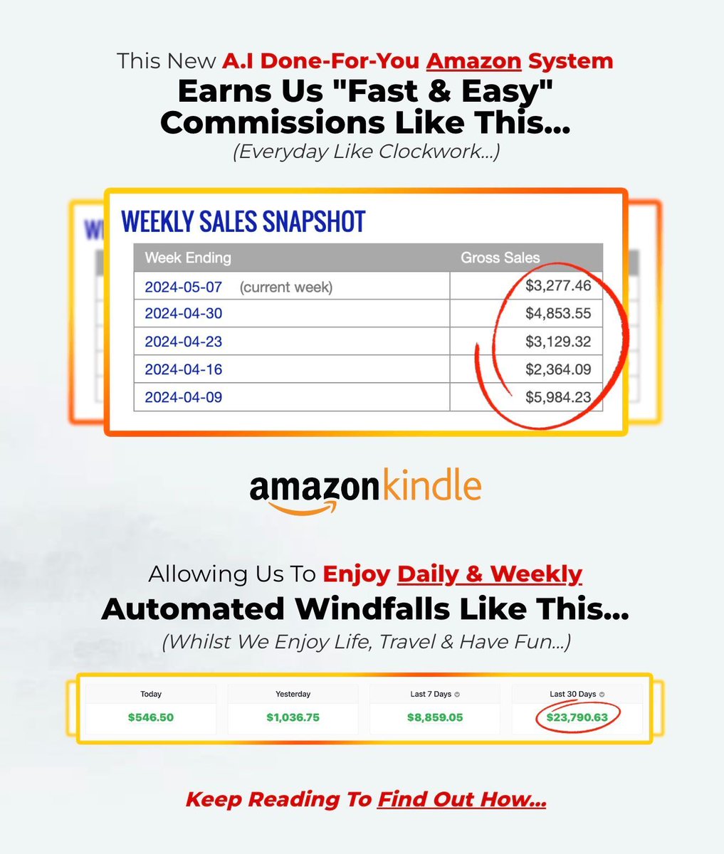 Activate 100% Done-For-You Affiliate Campaigns & Enjoy FREE TRAFFIC Without Any Tech Skills or Experience!

👉 buff.ly/4biGS90

#AmazonKindle #Amazon #FreeTraffic #AffiliateCampaigns #IncomeStream #PassiveIncome #internetmarketing #makemoneyonline #marketingtools