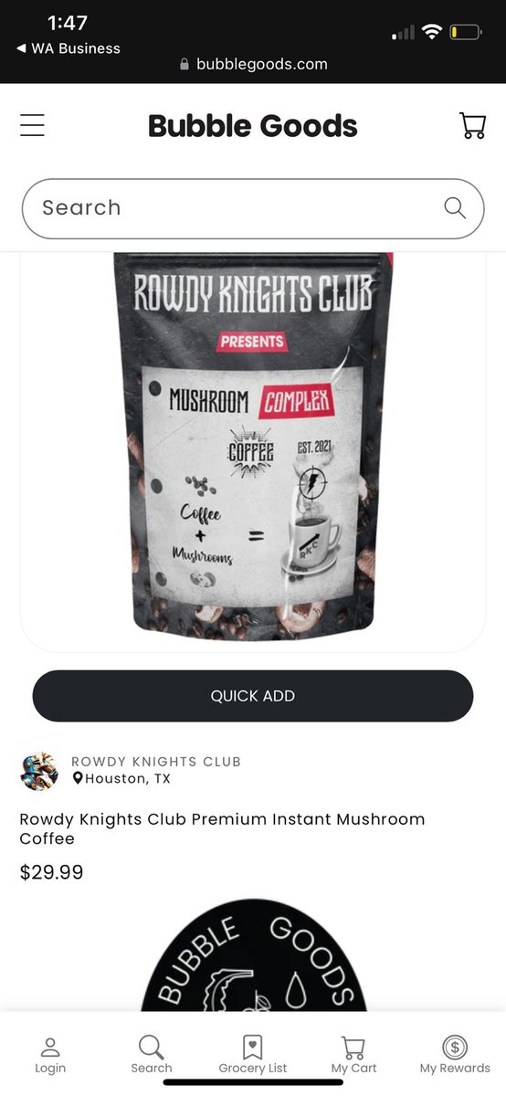 what's better for selling online amazon or bubble goods? Rowdy Mushroom Coffee now available on Bubble Goods! The new Etsy for healthy foods

bubblegoods.com/collections/ro…

#vegan #organiccoffee #mushroomcoffee #healthyliving #premiuminstantcoffee #bubblegoods #ethicallysourced