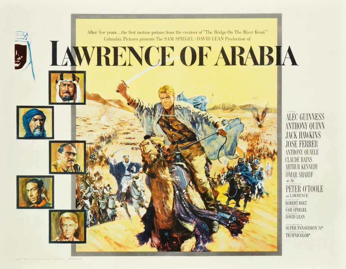 Last call for our final 70mm showing of a must-see masterpiece! David Lean's LAWRENCE OF ARABIA (1962) plays tonight, Thursday May 16th, at 7:00pm.