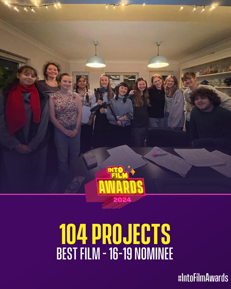 Meet our #IntoFilmAwards nominees for the film, Birthday🏆

The young people involved found the filmmaking process inspiring, with one filmmaker saying, 'it convinced many of us that this potential career is even more realistic and exciting than ever'.

Good luck 104 Projects!🎬