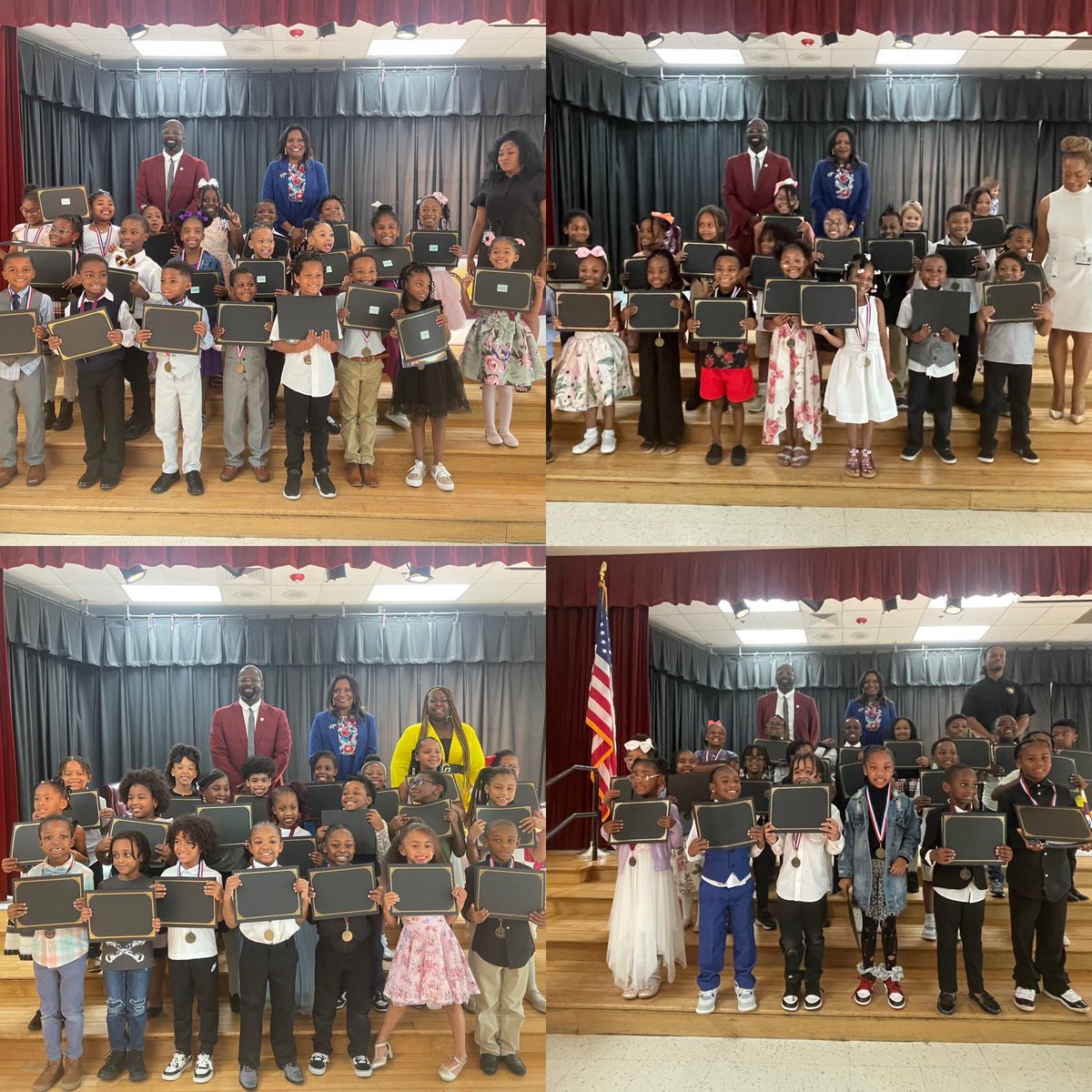 StonewallTell's tweet photo. We are so proud of our Grade K-3 🐯 scholars! Congratulations on your achievements. If you missed the event, please see live stream recordings on STES website. #AwardsDay @NPorter17 @aplatimore https://t.co/jcormCqjel