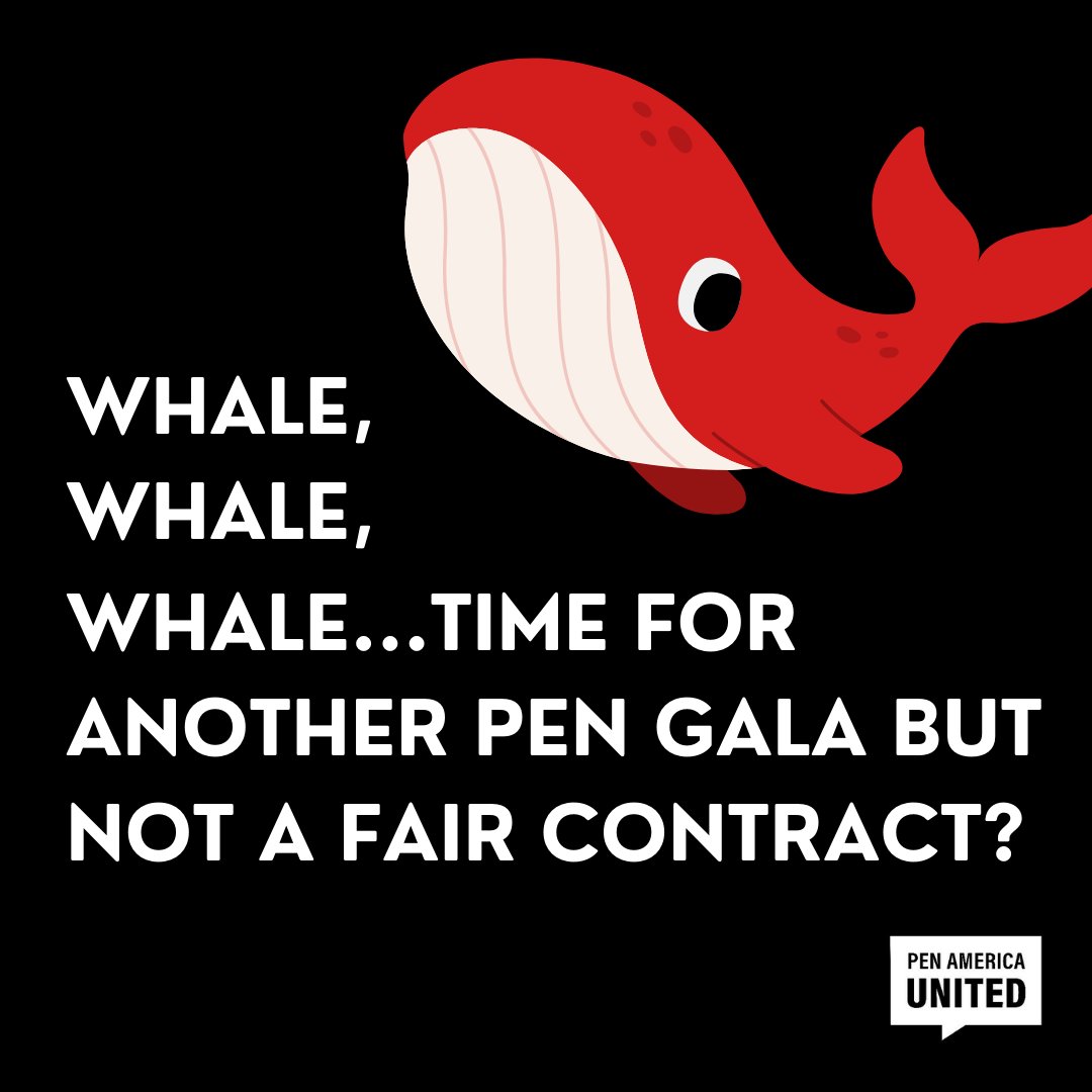 🧵 As this year’s annual Literary Gala begins, we wish unfair wages were HISTORY at PEN. (1/9)