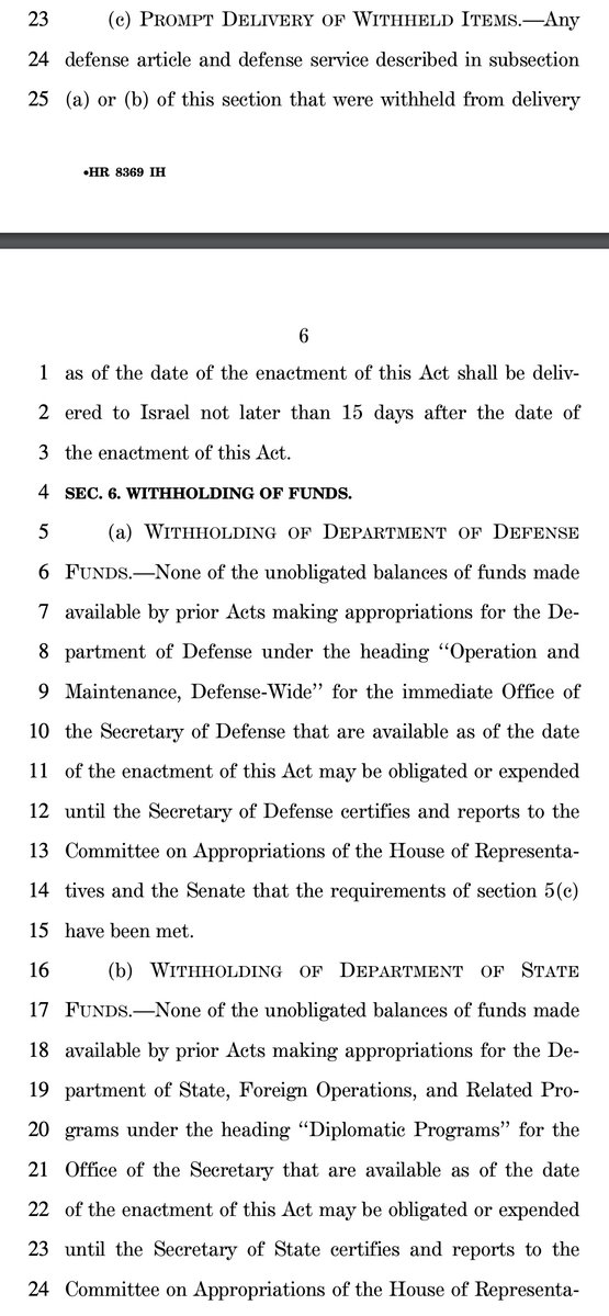It's true: the House is about to pass a bill that would de-fund the Defense Department, State Department, and National Security Council unless and until Joe Biden agrees to facilitate the totally uninhibited, conditions-free transfer of US arms to Israel. Simply incredible stuff