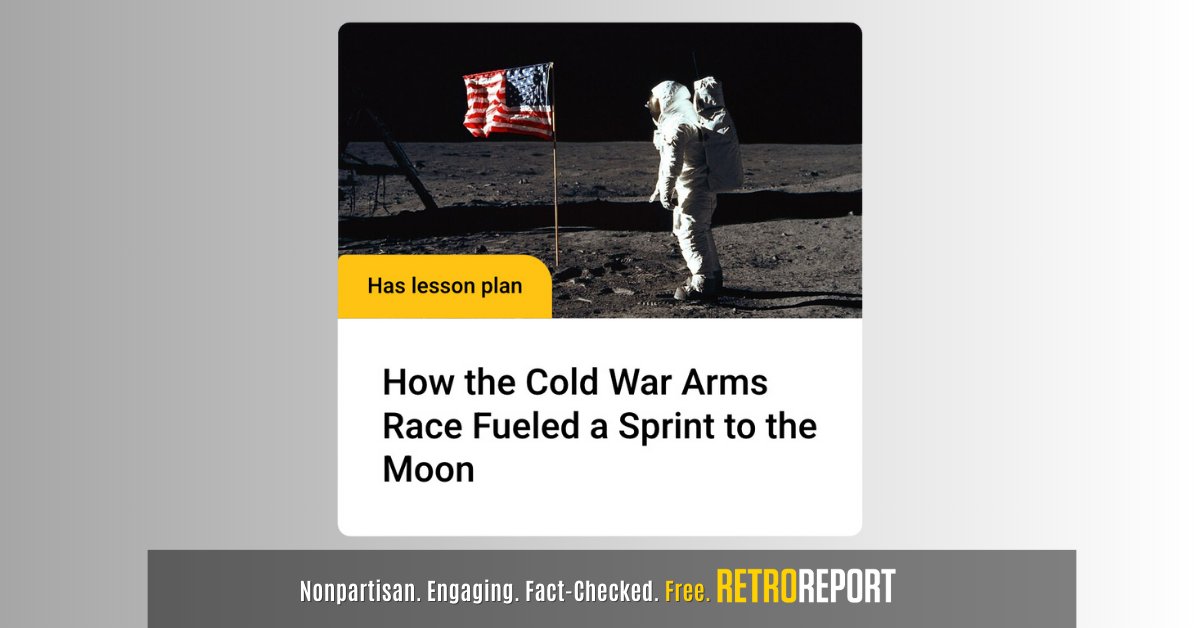 🚀 (ICYMI) New Classroom Resources: #Educators, do you teach your students about the #ColdWar? Check out a brand new lesson plan and student activity related to our Space Race video: retroreport.org/video/how-the-…