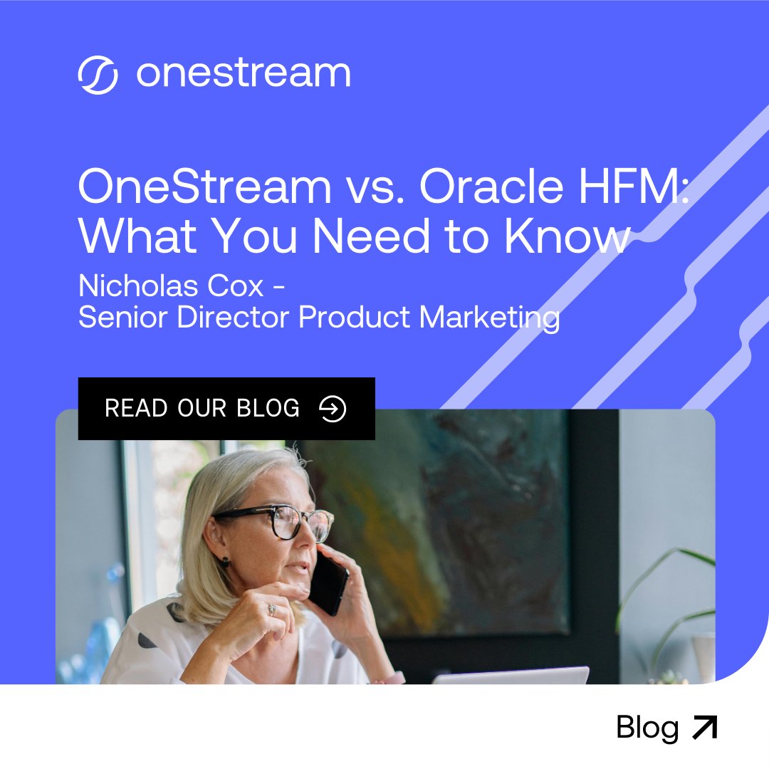 An organization's financial close can entail loading data from multiple global entities, consolidating complex ownerships, and more. In this blog, we’ll compare two great options in the financial close & consolidation space: OneStream and Oracle HFM. hubs.li/Q02xk08p0