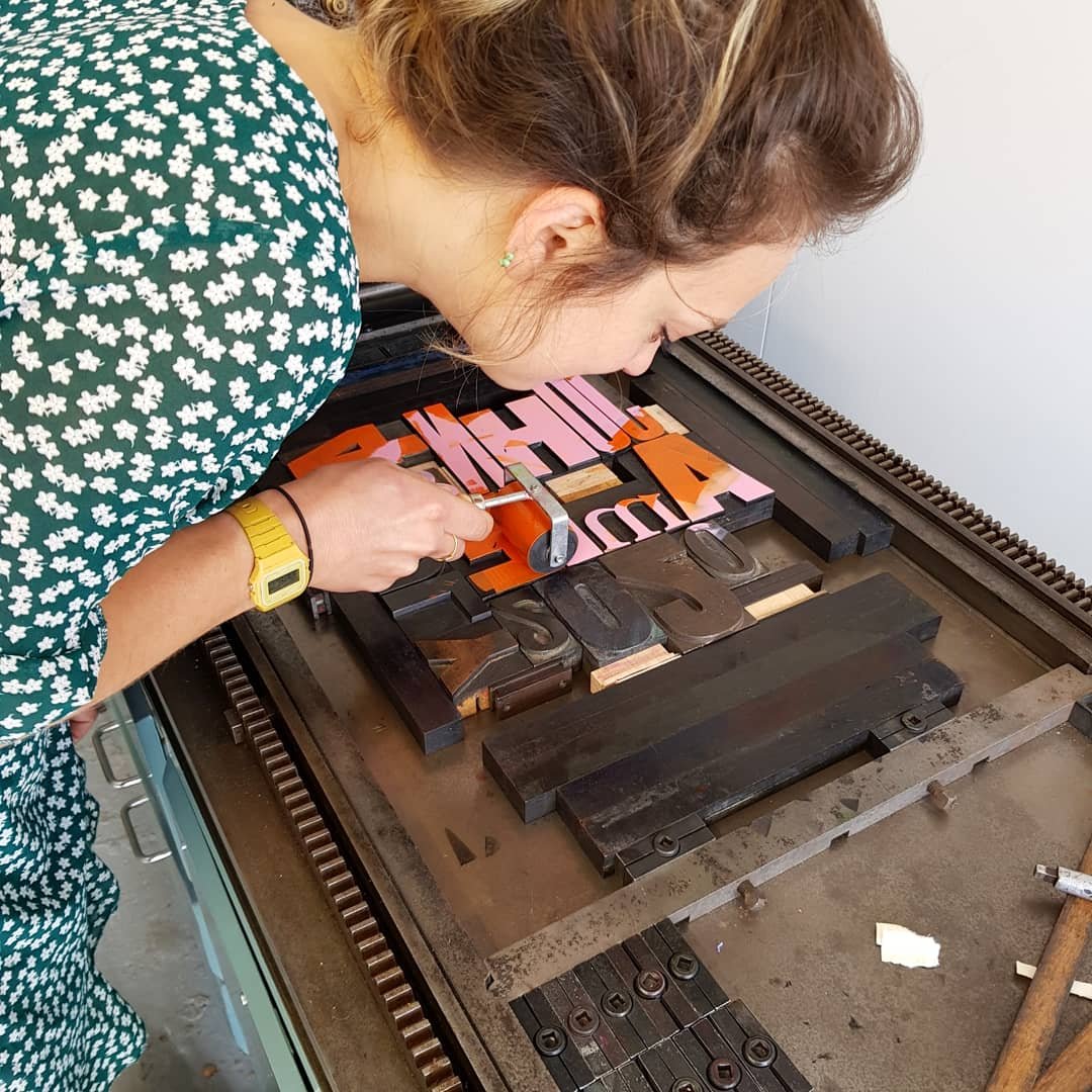 Ditchling was at the heart of a revolution in lettering beginning of 20th C, and we’re lucky to have @museumartcraft as our contributor. One of the collection stars is the Stanhope printing press, which represents the very beginning of the St Dominic’s Press.
