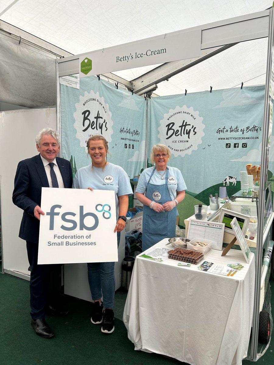 🍦Another @balmoralshow staple @BettysCream1 !! 

Our regional chair, @bjkpropertyhot1 dropped by to chat to them before the rush on day 2 of the show. Lots of ice-cream needed in todays sunshine!