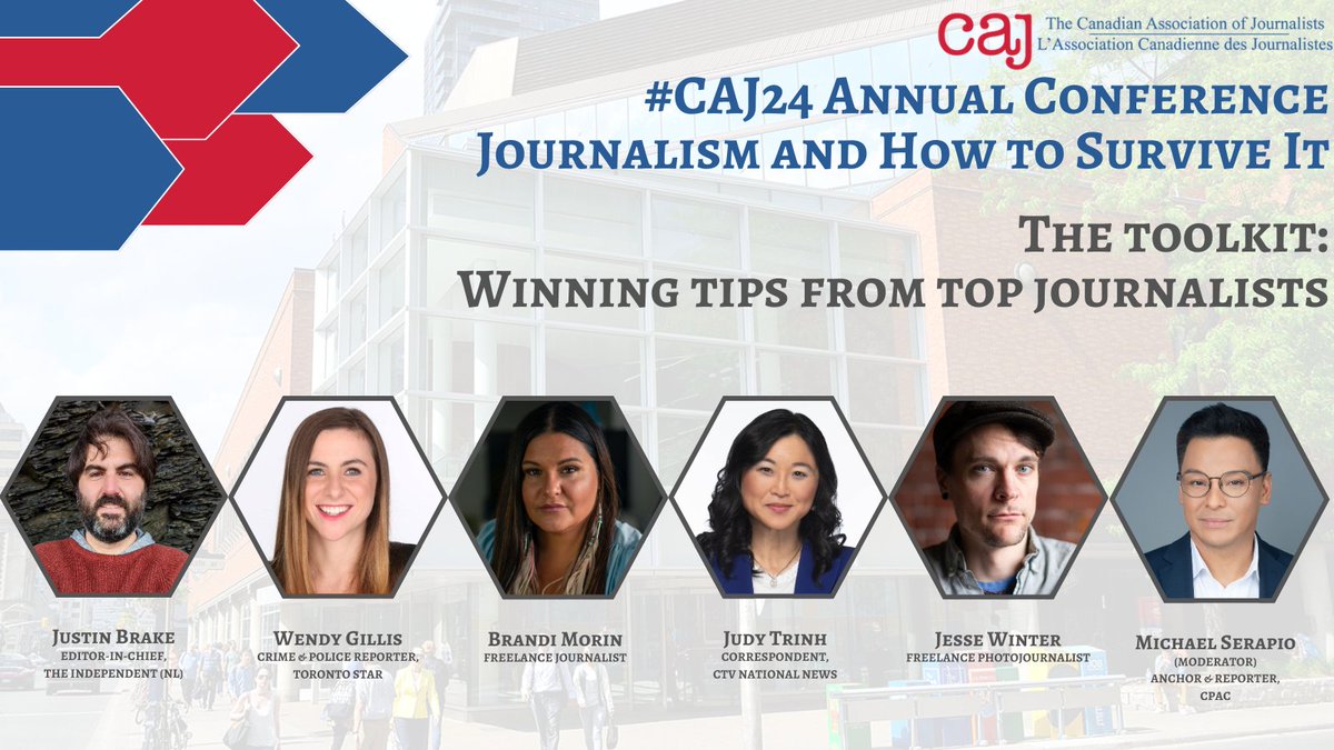 What's a single idea, tip or technique that could make your journalism better? At #CAJ24 meet five of Canada's top journalists (@Songstress28, @wendygillis, @judyatrinh, @berrygrounds & @jwints) who will share their best-kept secrets. FT @michaelserapio Bring your notebook!😉