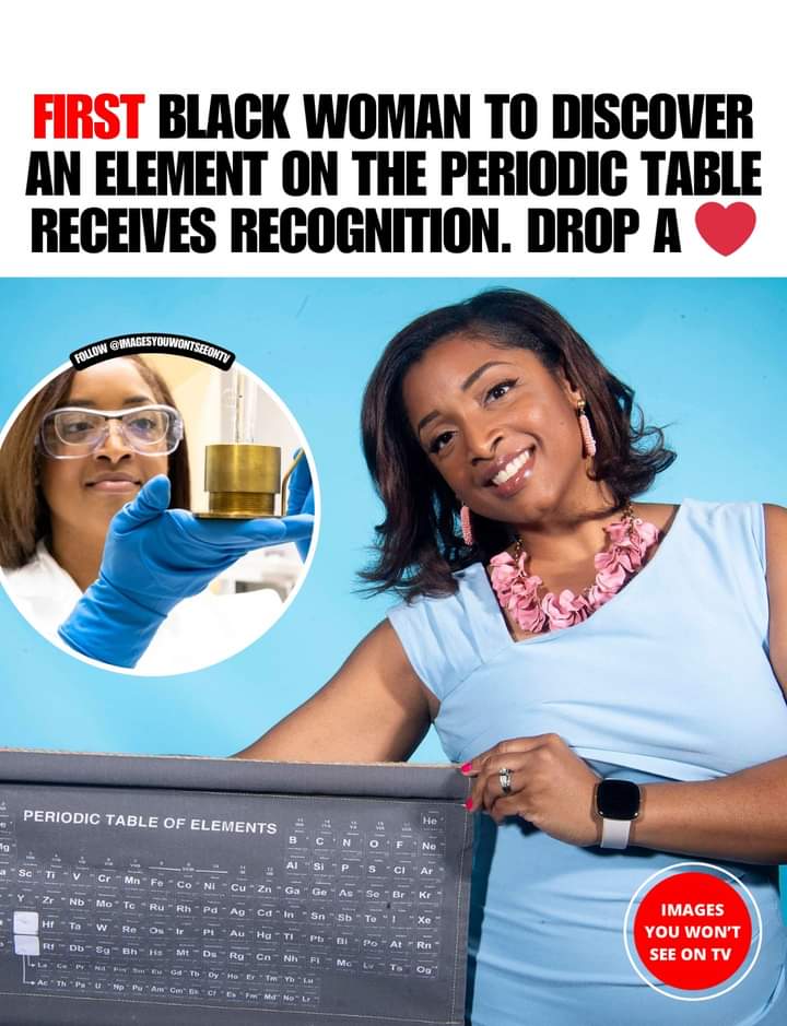 Clarice Phelps became the first Black woman to help discover a new element on the periodic table - Tennessine (Ts). 🧪

#Trailblazer #ScienceHistory #Tennessine #WomenInSTEM #BreakingBarriers #ClaricePhelps