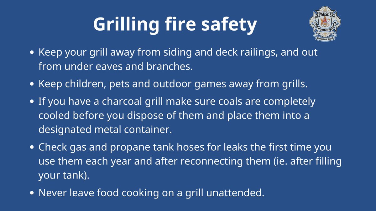 Looking forward to spending time outside over the long weekend? Whether you’re camping or grilling in the backyard, it’s important to make #FireSafety part of your plans!